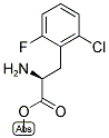 METHYL (2S)-2-AMINO-3-(2-CHLORO-6-FLUOROPHENYL)PROPANOATE Struktur