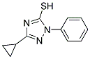 3-CYCLOPROPYL-1-PHENYL-1H-1,2,4-TRIAZOLE-5-THIOL Struktur