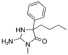 2-AMINO-5-BUTYL-3-METHYL-5-PHENYL-IMIDAZOLIDIN-4-ONE Struktur