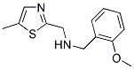 (2-METHOXY-BENZYL)-(5-METHYL-THIAZOL-2-YLMETHYL)-AMINE Struktur