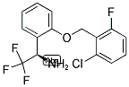 (1R)-1-(2-[(6-CHLORO-2-FLUOROPHENYL)METHOXY]PHENYL)-2,2,2-TRIFLUOROETHYLAMINE Struktur