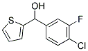 4-CHLORO-3-FLUOROPHENYL-(2-THIENYL)METHANOL Struktur