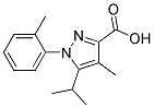 5-ISOPROPYL-4-METHYL-1-O-TOLYL-1H-PYRAZOLE-3-CARBOXYLIC ACID Struktur