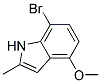 7-BROMO-4-METHOXY-2-METHYL-1H-INDOLE Struktur