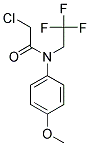 2-CHLORO-N-(4-METHOXYPHENYL)-N-(2,2,2-TRIFLUOROETHYL)ACETAMIDE Struktur