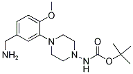 [4-(5-AMINOMETHYL-2-METHOXY-PHENYL)-PIPERAZIN-1-YL]-CARBAMIC ACID TERT-BUTYL ESTER Struktur