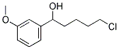 5-CHLORO-1-(3-METHOXYPHENYL)-1-PENTANOL Struktur