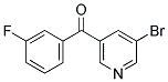 3-BROMO-5-(3-FLUOROBENZOYL)PYRIDINE Struktur