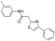 N-(3-METHYLPHENYL)-2-(4-PHENYL-1,3-THIAZOL-2-YL)ACETAMIDE Struktur