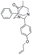 2-[4-(ALLYLOXY)PHENYL]-5-METHYL-7-PHENYL-1,3-DIAZATRICYCLO[3.3.1.1~3,7~]DECAN-6-ONE Struktur