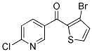 2-CHLORO-5-(3-BROMO-2-THENOYL)PYRIDINE Struktur