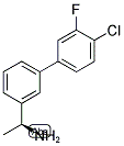 (1S)-1-[3-(4-CHLORO-3-FLUOROPHENYL)PHENYL]ETHYLAMINE Struktur