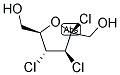 2,3,4-TRICHLORO-2,3,4-TRIDEOXY FRUCTOSE Struktur