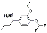 (1S)-1-[4-(DIFLUOROMETHOXY)-3-ETHOXYPHENYL]BUTYLAMINE Struktur