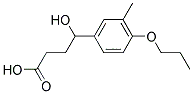 4-HYDROXY-4-(3-METHYL-4-PROPOXY-PHENYL)-BUTYRIC ACID Struktur