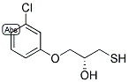 (R)-1-(3-CHLOROPHENOXY)-3-MERCAPTO-2-PROPANOL Struktur