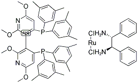 (R)-XYL-P-PHOS RUTHENIUMCL2 (R,R)-DPEN Struktur