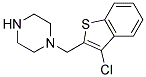 1-[(3-CHLORO-1-BENZOTHIEN-2-YL)METHYL]PIPERAZINE Struktur