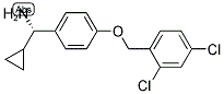 (1S)(4-[(2,4-DICHLOROPHENYL)METHOXY]PHENYL)CYCLOPROPYLMETHYLAMINE Struktur