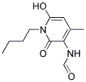 N-BUTYL-3-FORMYLAMINO-4-METHYL-6-HYDROXY-2-PYRIDONE Struktur