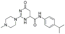 N-(4-ISOPROPYLPHENYL)-2-(4-METHYLPIPERAZIN-1-YL)-6-OXO-3,4,5,6-TETRAHYDROPYRIMIDINE-4-CARBOXAMIDE Struktur