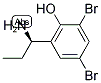 2-((1R)-1-AMINOPROPYL)-4,6-DIBROMOPHENOL Struktur