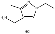 (1-ETHYL-3-METHYL-1H-PYRAZOL-4-YL)-METHYLAMINE HYDROCHLORIDE Struktur