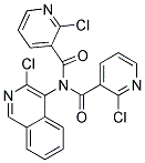 2-CHLORO-N-(3-CHLOROISOQUINOLIN-4-YL)-N-[(2-CHLOROPYRIDIN-3-YL)CARBONYL]NICOTINAMIDE Struktur