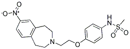 N-[4-MESYLAMINOPHENOXYETHYL]-5-NITROBENZ-3-AZEPINE Struktur