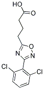 4-[3-(2,6-DICHLOROPHENYL)-1,2,4-OXADIAZOL-5-YL]BUTANOIC ACID Struktur