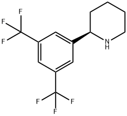 (R)-2-(3,5-BIS(TRIFLUOROMETHYL)PHENYL)PIPERIDINE Struktur