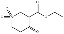 ETHYL 1,1,4-TRIOXO-HEXAHYDRO-1L6-THIOPYRAN-3-CARBOXYLATE Struktur