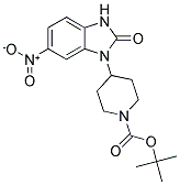 1-(1-BOC-PIPERIDIN-4-YL)-6-NITRO-1,3-DIHYDRO-1H-BENZOIMIDAZOL-2-ONE Struktur