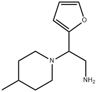 2-FURAN-2-YL-2-(4-METHYL-PIPERIDIN-1-YL)-ETHYLAMINE Struktur