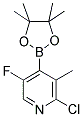 2-CHLORO-5-FLUORO-3-METHYLPYRIDINE-4-BORONIC ACID PINACOL ESTER Struktur