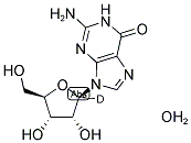 [1'-2H]GUANOSINE MONOHYDRATE Struktur