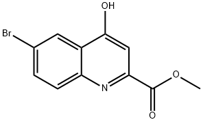 METHYL 6-BROMO-4-HYDROXYQUINOLINE-2-CARBOXYLATE Struktur