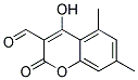 4-HYDROXY-5,7-DIMETHYL-2-OXO-2H-CHROMENE-3-CARBALDEHYDE Struktur