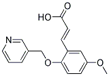 (2E)-3-[5-METHOXY-2-(PYRIDIN-3-YLMETHOXY)PHENYL]ACRYLIC ACID Struktur