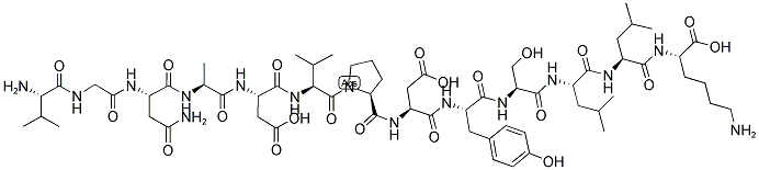 H2N-VGNADVPDYSLLK-OH Struktur