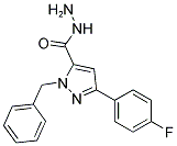 1-BENZYL-3-(4-FLUOROPHENYL)-1H-PYRAZOLE-5-CARBOHYDRAZIDE Struktur