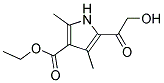 ETHYL 5-GLYCOLOYL-2,4-DIMETHYL-1H-PYRROLE-3-CARBOXYLATE Struktur