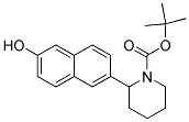 1-BOC-2-(6-HYDROXY-NAPHTHALEN-2-YL)-PIPERIDINE Struktur