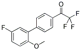 4'-(3-FLUORO-6-METHOXYPHENYL)-2,2,2-TRIFLUOROACETOPHENONE Struktur