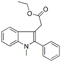 ETHYL (1-METHYL-2-PHENYLINDOL-3-YL)ACETATE Struktur