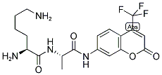 LYS-ALA-7-AMINO-4-TRIFLUOROMETHYLCOUMARIN Struktur