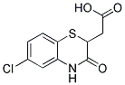 (6-CHLORO-3-OXO-3,4-DIHYDRO-2H-1,4-BENZOTHIAZIN-2-YL)ACETIC ACID Struktur