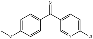 2-CHLORO-5-(4-METHOXYBENZOYL)PYRIDINE Struktur