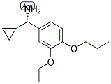 (1S)CYCLOPROPYL(3-ETHOXY-4-PROPOXYPHENYL)METHYLAMINE Struktur