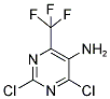 2,4-DICHLORO-6-(TRIFLUOROMETHYL)PYRIMIDIN-5-AMINE Struktur